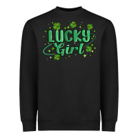 Black lucky girl Heavyweight Sweatshirt - MaliasSmallBusiness