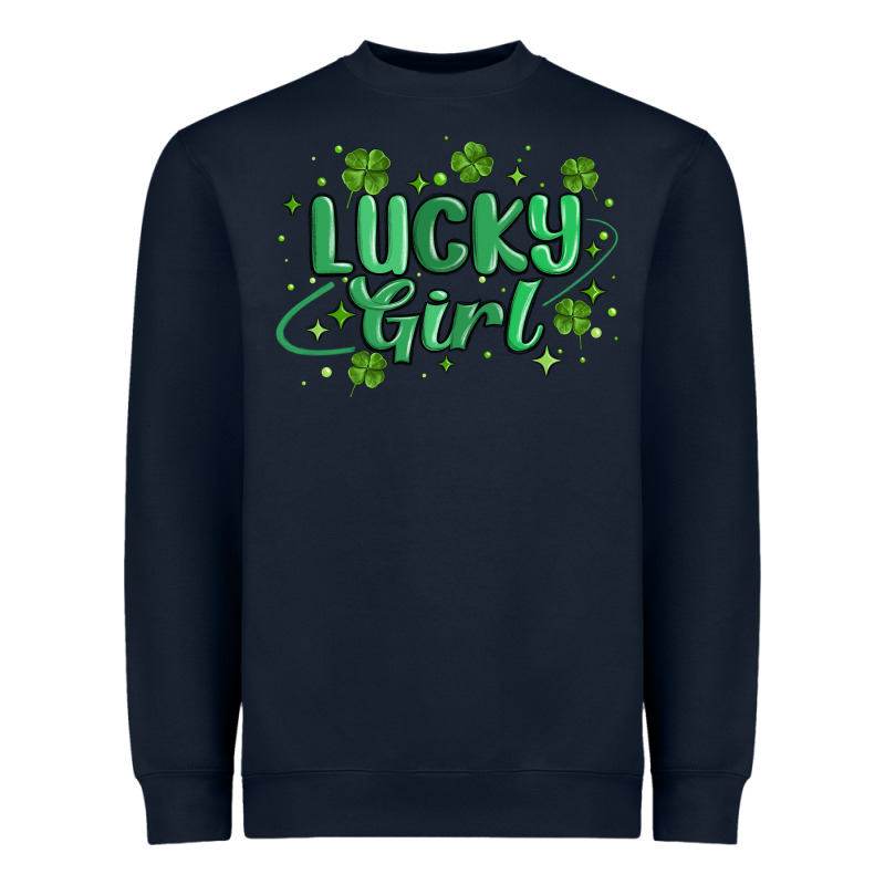 Lucky Girl Heavyweight Sweatshirt by MaliasSmallBusiness | Teevron