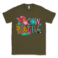 Army Green cow girl western boots Classic Tee - MaliasSmallBusiness