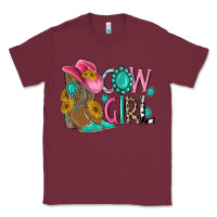 Burgundy cow girl western boots Classic Tee - MaliasSmallBusiness