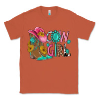 Copper cow girl western boots Classic Tee - MaliasSmallBusiness