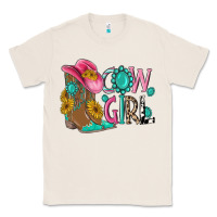 Natural cow girl western boots Classic Tee - MaliasSmallBusiness