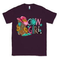Plum cow girl western boots Classic Tee - MaliasSmallBusiness