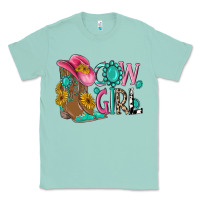 Seafoam cow girl western boots Classic Tee - MaliasSmallBusiness