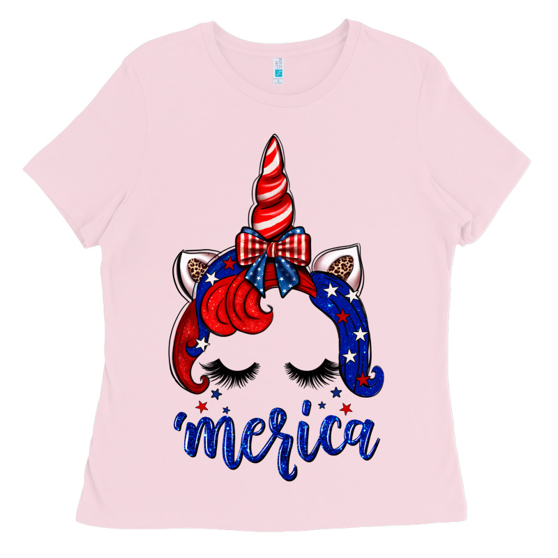 4th Of July Unicorn Ladies Tee by Neo Western | Teevron
