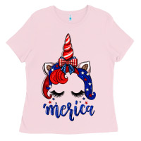 Bubblegum Pink 4th of July unicorn Ladies Tee - Neo Western