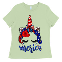 Matcha 4th of July unicorn Ladies Tee - Neo Western