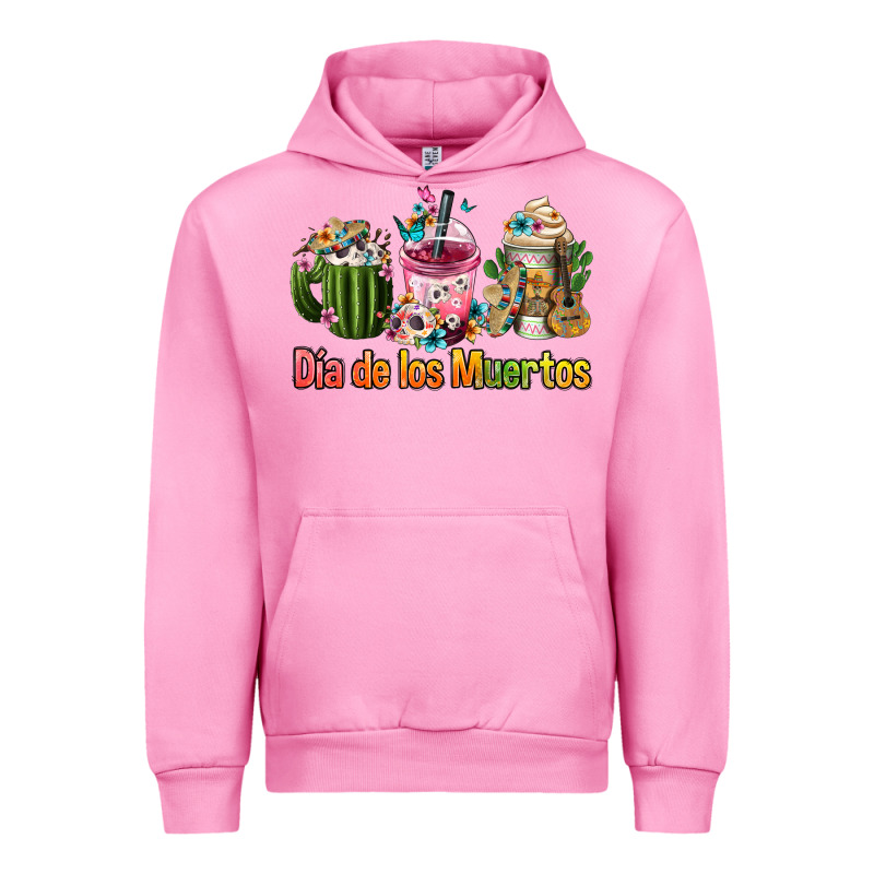 Mexican Día De Los Muertos Coffee Cups Urban Hoodie by FaDigitalArtStudio | Teevron