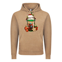 Vintage Coffee Christmas vacation trapper hat coffee cup Vintage Hoodie - Jasminsmagicworld