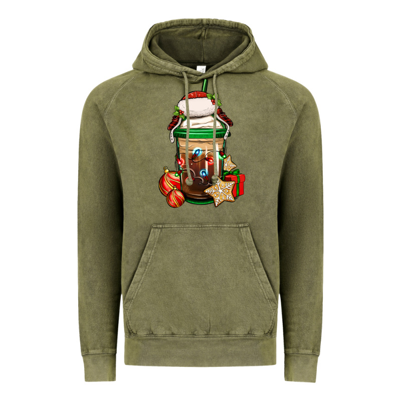 Christmas Vacation Trapper Hat Coffee Cup Vintage Hoodie by Jasminsmagicworld | Teevron