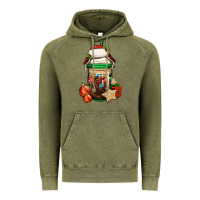 Vintage Olive Christmas vacation trapper hat coffee cup Vintage Hoodie - Jasminsmagicworld