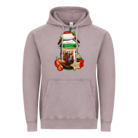 Vintage Zinc Christmas vacation trapper hat coffee cup Vintage Hoodie - Jasminsmagicworld
