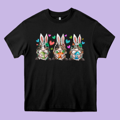 Western Bunny Gnome Heavy Core Tee Designed By Racoondesign