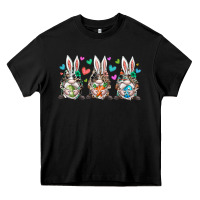 Black western bunny gnome Heavy Core Tee - RacoonDesign