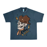 Midnight Navy cowboy killer Urban Heavy Tee - MaliasSmallBusiness