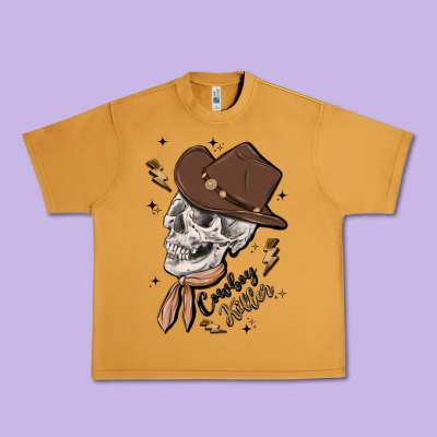 Cowboy Killer Urban Heavy Tee Designed By Maliassmallbusiness
