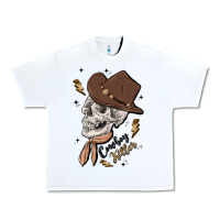 White cowboy killer Urban Heavy Tee - MaliasSmallBusiness