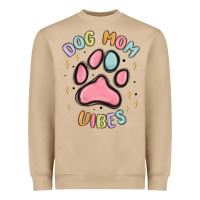 Dog Mom Vibes Heavyweight Sweatshirt | Teevron