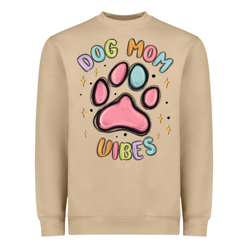 Dog Mom Vibes Heavyweight Sweatshirt by MaliasSmallBusiness | Teevron