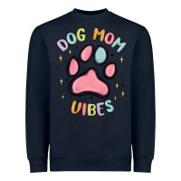 Navy dog mom vibes Heavyweight Sweatshirt - MaliasSmallBusiness