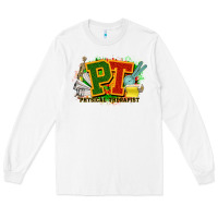 White pt physical therapist juneteenth Long Sleeve Tee - NancyCooperArtShop
