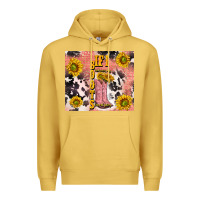 Antique Gold cowgirl boots sunflower Premium Hoodie - TumblerDesignByShophia