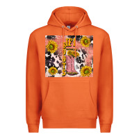 Carrot cowgirl boots sunflower Premium Hoodie - TumblerDesignByShophia
