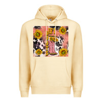 Pina Colada cowgirl boots sunflower Premium Hoodie - TumblerDesignByShophia