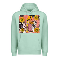 Seafoam cowgirl boots sunflower Premium Hoodie - TumblerDesignByShophia