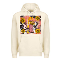 Tofu cowgirl boots sunflower Premium Hoodie - TumblerDesignByShophia