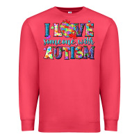 Cardinal I love someone with Autism Premium Sweatshirt - NancyCooperArtShop