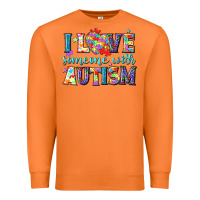 Carrot I love someone with Autism Premium Sweatshirt - NancyCooperArtShop
