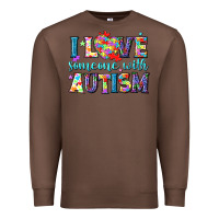 Chestnut I love someone with Autism Premium Sweatshirt - NancyCooperArtShop