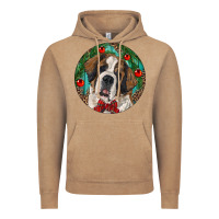 Vintage Coffee Christmas St. Bernard Vintage Hoodie - RanaPortraitStore