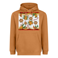 Meerkat Christmas gingerbread cookies and candy cane Heavyweight Hoodie - NancyCooperArtShop