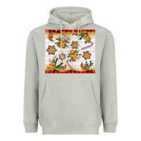 Moon Dust Christmas gingerbread cookies and candy cane Heavyweight Hoodie - NancyCooperArtShop