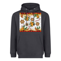 Smoke Christmas gingerbread cookies and candy cane Heavyweight Hoodie - NancyCooperArtShop