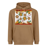 Toasted Coconut Christmas gingerbread cookies and candy cane Heavyweight Hoodie - NancyCooperArtShop