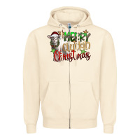 Sandshell merry cluckin christmas Zipper Hoodie - SublimationCraftShop