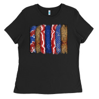 4th Of July Brushstroke Ladies Tee | Teevron