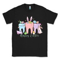 Black happy easter teeth Classic Tee - MaliasSmallBusiness
