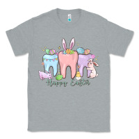 Heather Grey happy easter teeth Classic Tee - MaliasSmallBusiness