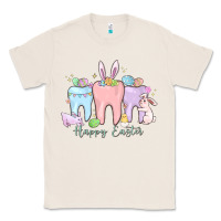 Natural happy easter teeth Classic Tee - MaliasSmallBusiness