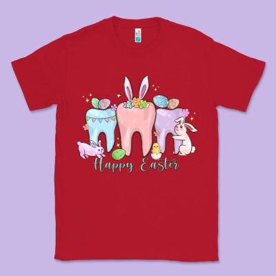 Happy Easter Teeth Classic Tee Designed By Maliassmallbusiness