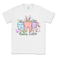 White happy easter teeth Classic Tee - MaliasSmallBusiness
