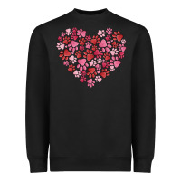 Black dog valentine Heavyweight Sweatshirt - MaliasSmallBusiness