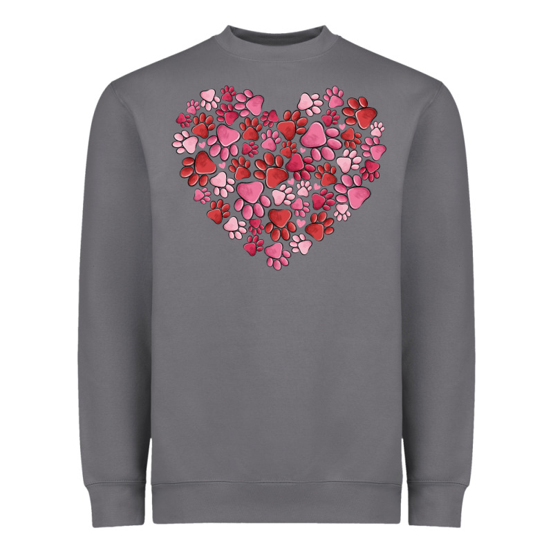 Dog Valentine Heavyweight Sweatshirt by MaliasSmallBusiness | Teevron