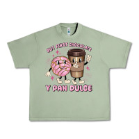 Oil Green but first chocolate y pan dulce Urban Heavy Tee - MaliasSmallBusiness