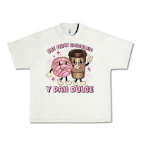 Pistachio but first chocolate y pan dulce Urban Heavy Tee - MaliasSmallBusiness