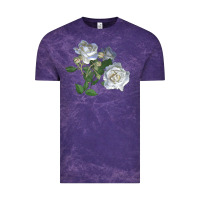 Cloud Purple white dawn rose Vintage Tee - LillyAllenDesigns